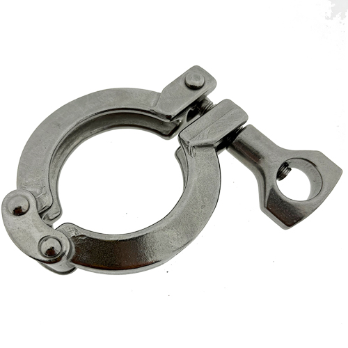 Zweigelenkklammer DIN 31676 für TRI Clamp Verbindungen, Werkstoff: Edelstahl 1.4308