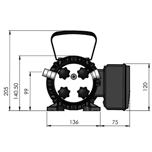 G928sm 42 Schrittmotor-Schlauchpumpe schnell ladende Schlauchpumpe mit  großem Durchfluss