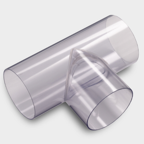 20 bis 110 mm PVC-U Rohr Fitting T-Stück 90° Klebefittings Transparent Verdicken 
