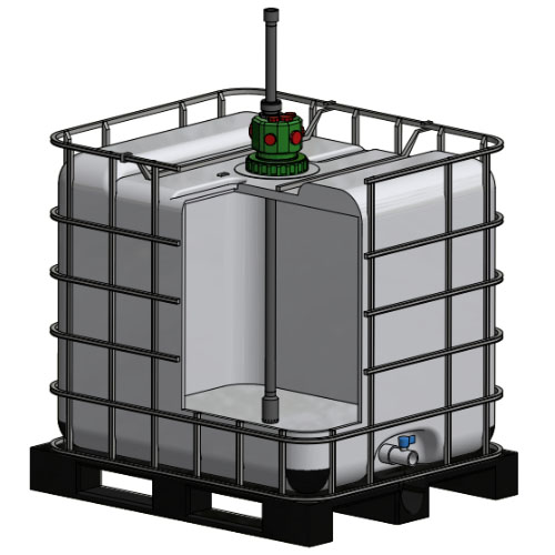 Behälter PE, 1000l, transparent mit starrer Sauglanze PE, FKM/EPDM mit  Vorleer- und Leermeldung. - Behälter & Sauglanzen - SDD GmbH Dosiertechnik  & Pumpsysteme