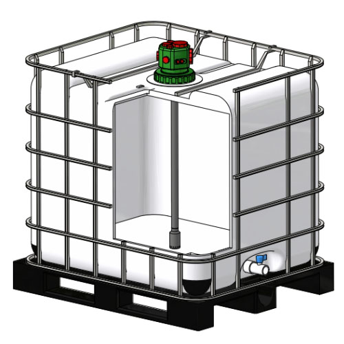 1000L IBC Tank Absperrklappe Leitungswasseradapter Hochdichte PE 75mm 